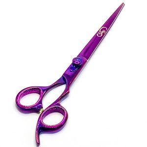 Barber Cutting Scissor Japanese Steel Purple